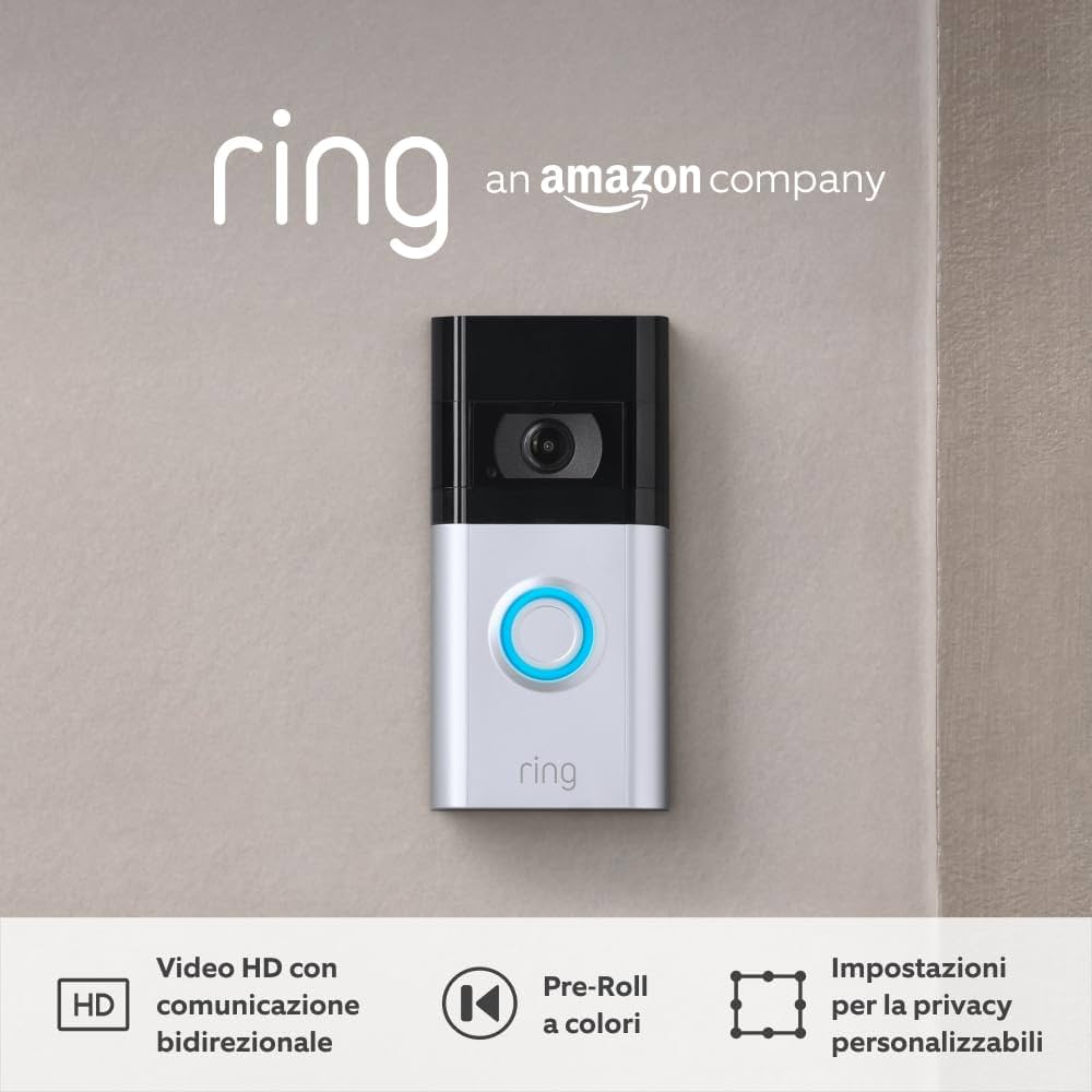 【新品・Amazon】Ring Video Doorbell 4 Ring Video Doorbell 4 di Amazon – Video in HD con
